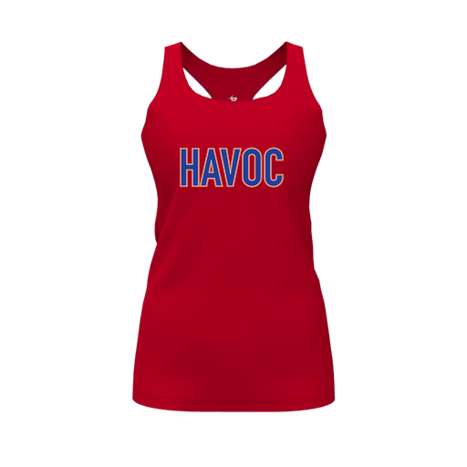 [FT0TRBRD-FYS-LOGO2] Decker Racerback Tank Top (Female Youth S, Red, Logo 2)