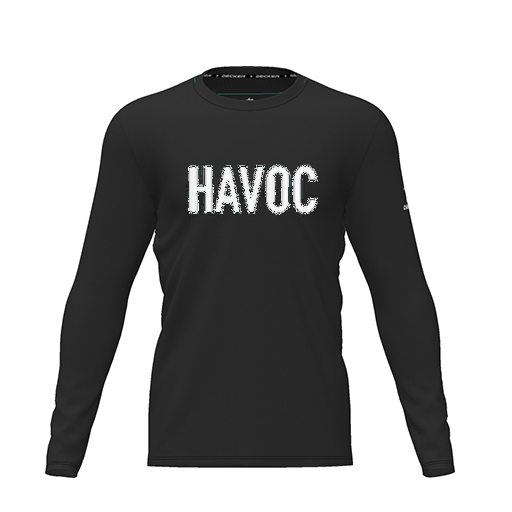 [FTLCDFBK-YXS-LOGO2] Dri Fit Performance T-Shirt (Youth XS, Black, Logo 2, Long Sleeve)