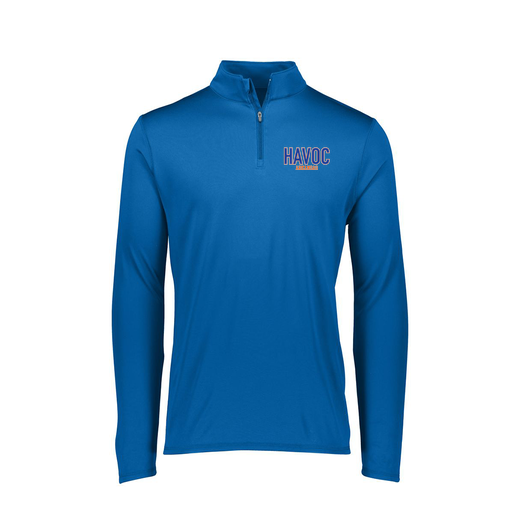 [2787.060.XS-LOGO3] Ladies Dri Fit 1/4 Zip Shirt (Female Adult XS, Royal, Logo 3)