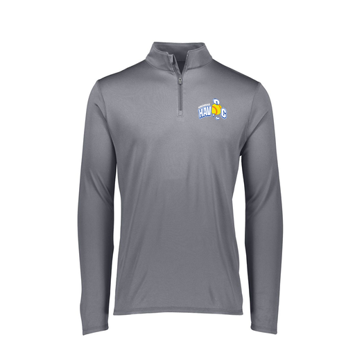 [FTLQFLGY-FAXS-LOGO1] Decker Women's Flex-Lite 1/4 Zip Shirt (Female Adult XS, Gray, Logo 1)