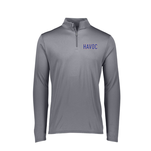 [FTLQFLGY-FAXS-LOGO2] Decker Women's Flex-Lite 1/4 Zip Shirt (Female Adult XS, Gray, Logo 2)