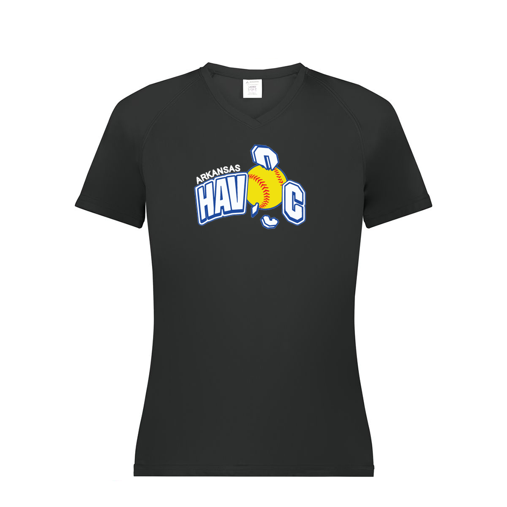 Ladies Smooth Sport V-Neck T-Shirt