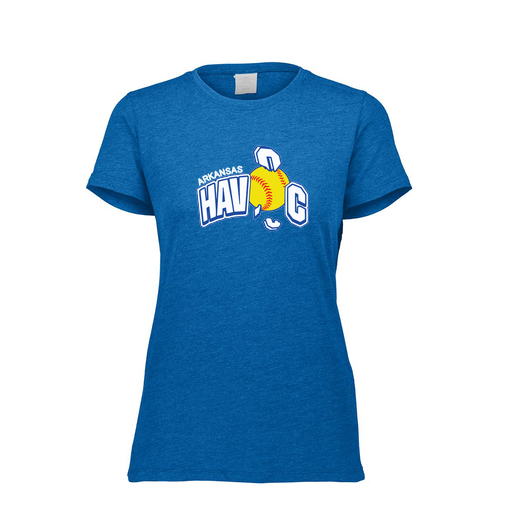 [FTSCUBRY-FAXS-LOGO1] Decker Women's Tri-Blend T-Shirt - Short Sleeve (Female Adult XS, Royal, Logo 1)