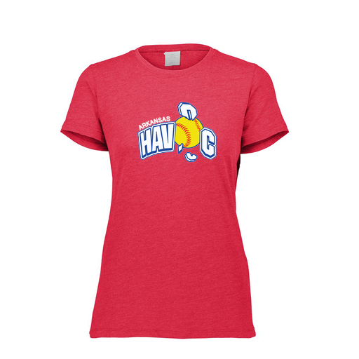 [FTSCUBRD-FAXS-LOGO1] Decker Women's Tri-Blend T-Shirt - Short Sleeve (Female Adult XS, Red, Logo 1)