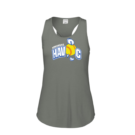 [3078.013.S-LOGO1] Ladies Tri Blend Tank Top (Female Adult S, Gray, Logo 1)