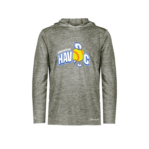 [FOLHCGGY-AS-LOGO1] Decker Men's Charge Hoodie (Adult S, Gray, Logo 1)