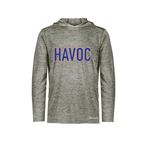 [FOLHCGGY-AS-LOGO2] Decker Men's Charge Hoodie (Adult S, Gray, Logo 2)