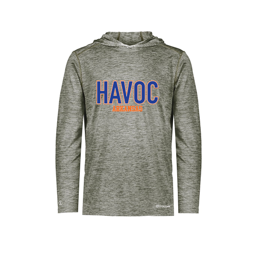 [FOLHCGGY-AS-LOGO3] Decker Men's Charge Hoodie (Adult S, Gray, Logo 3)