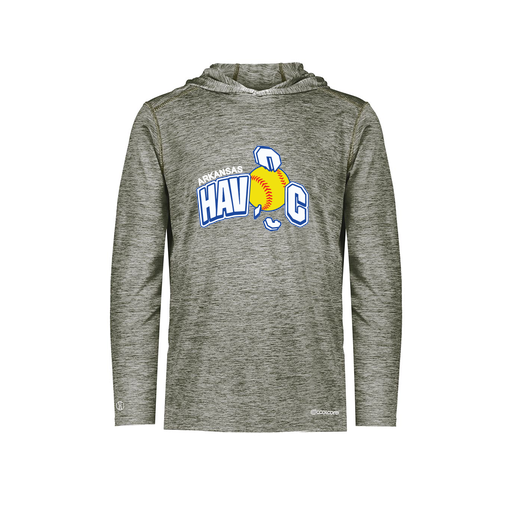 [FOLHCGGY-YS-LOGO1] Decker Youth Charge Hoodie (Youth S, Gray, Logo 1)