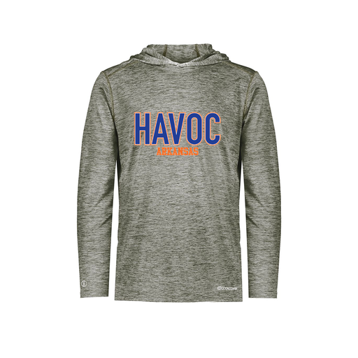 [FOLHCGGY-YS-LOGO3] Decker Youth Charge Hoodie (Youth S, Gray, Logo 3)