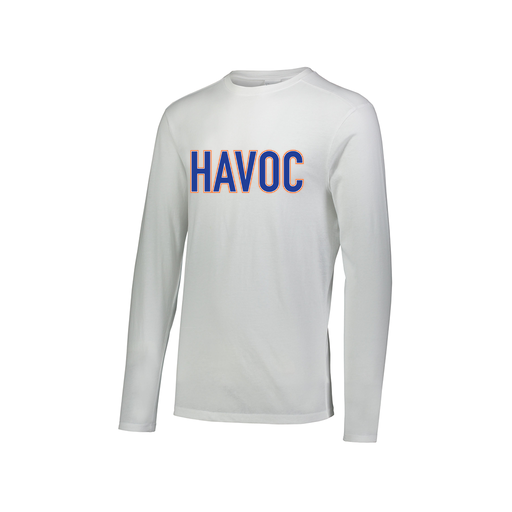 [3075.005.XS-LOGO2] Men's LS Ultra-blend T-Shirt (Adult XS, White, Logo 2)