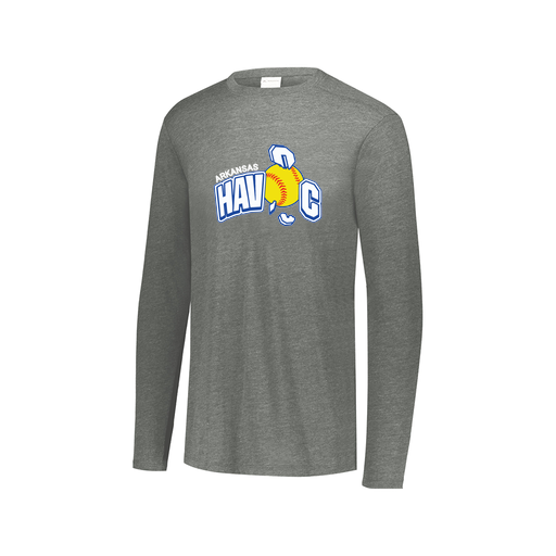 [3075.013.XS-LOGO1] Men's LS Ultra-blend T-Shirt (Adult XS, Gray, Logo 1)