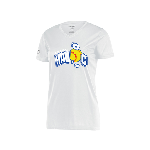 [222820.005.S-LOGO1] Ladies Movement Dri Fit Shirt (Female Adult S, White, Logo 1)