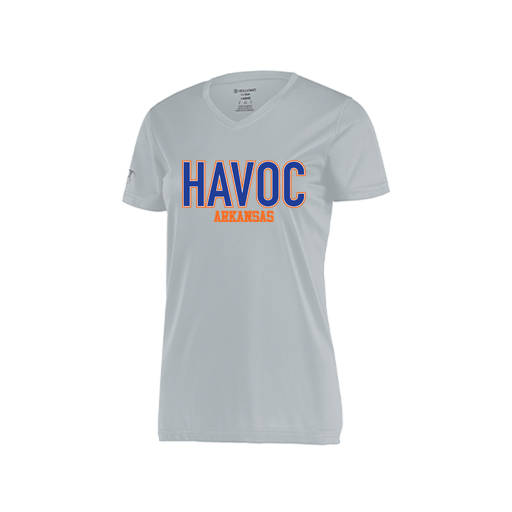 [222820.099.S-LOGO3] Ladies Movement Dri Fit Shirt (Female Adult S, Silver, Logo 3)